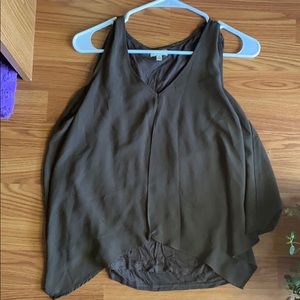 Brown business casual tank top